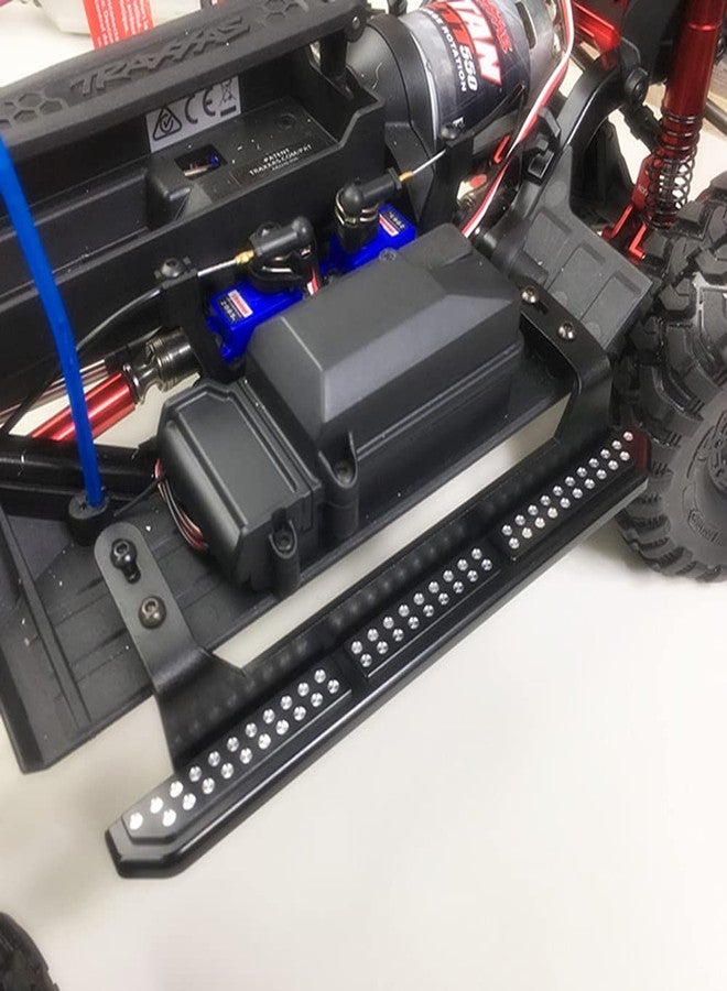 KYX Racing Metal Rock Slider Side Step Running Boards Foot-Plate Upgrades Parts Accessories for 1/10 RC Crawler Car TRX4 - Image 3